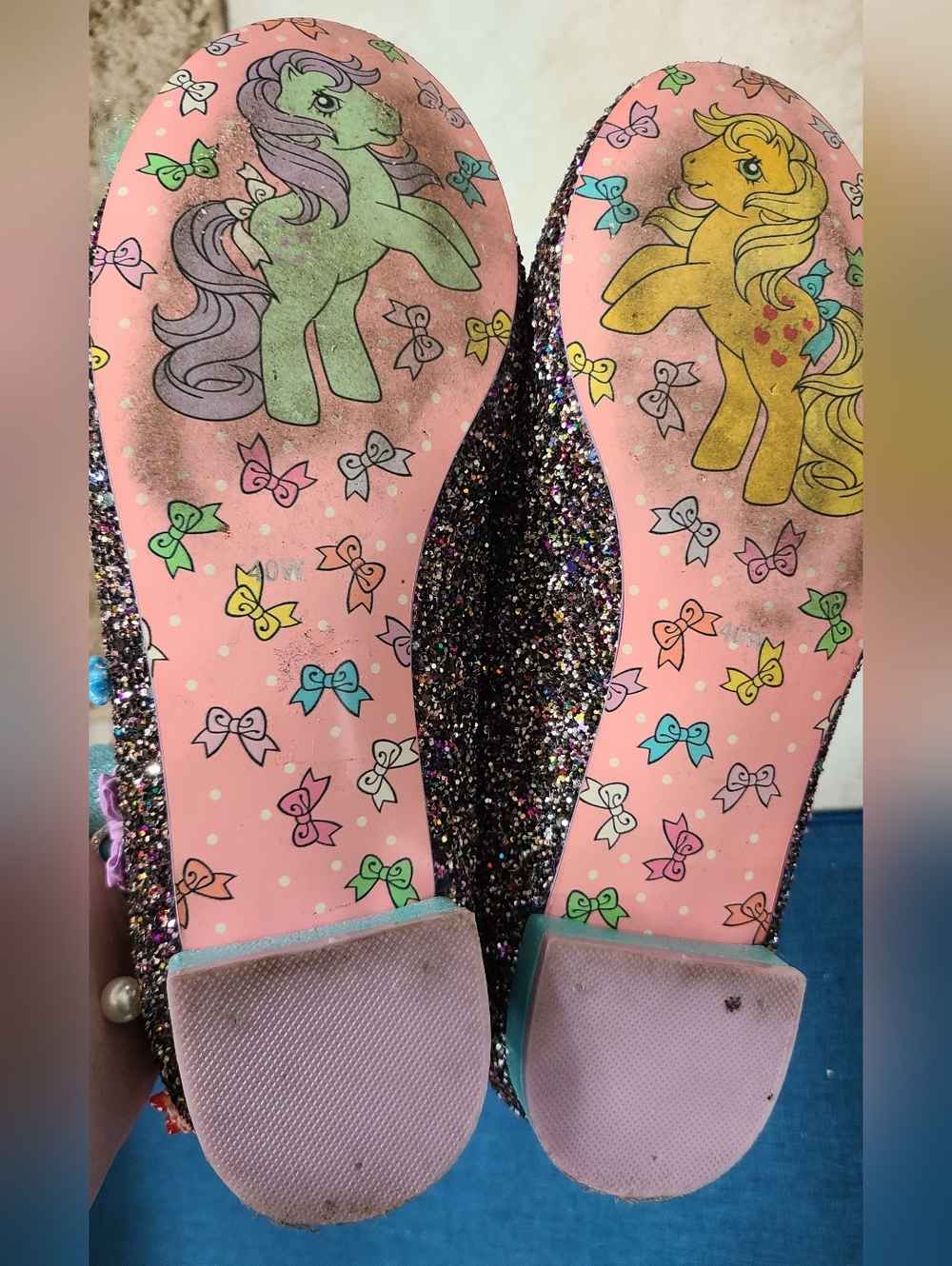 Irregular Choice + My Little Pony / Playful Ponies Glitter Flats black, 40W (EU) - Picture 5 of 7